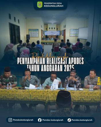 Rapat Penyampaian Keterangan Realisasi APBDES TA 2025